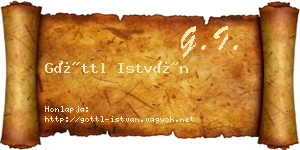 Göttl István névjegykártya